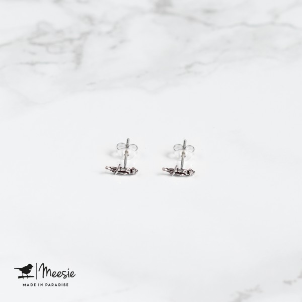Oorbellen Studs Papegaai zilver - 3 sets Oorbellen Studs Papegaai zilver - 3 sets